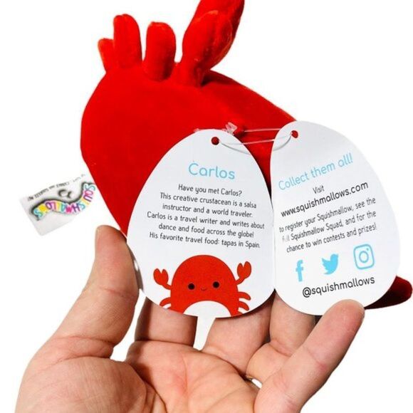 Squishmallow Carlos the Crab 5" - Picture 4 of 4